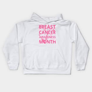 In October We Wear Pink Breast Cancer Awareness Survivor Kids Hoodie